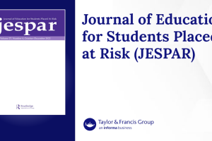The cover of the Journal of Education for Students Placed at Risk (JESPAR) Volume 27, Number 4, October-December 2022.