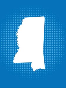 Outline of the state of Mississippi.