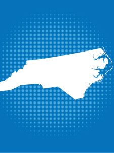 Outline of the state of North Carolina.