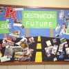 A bulletin board that says, "Destination: Future, College, Career."