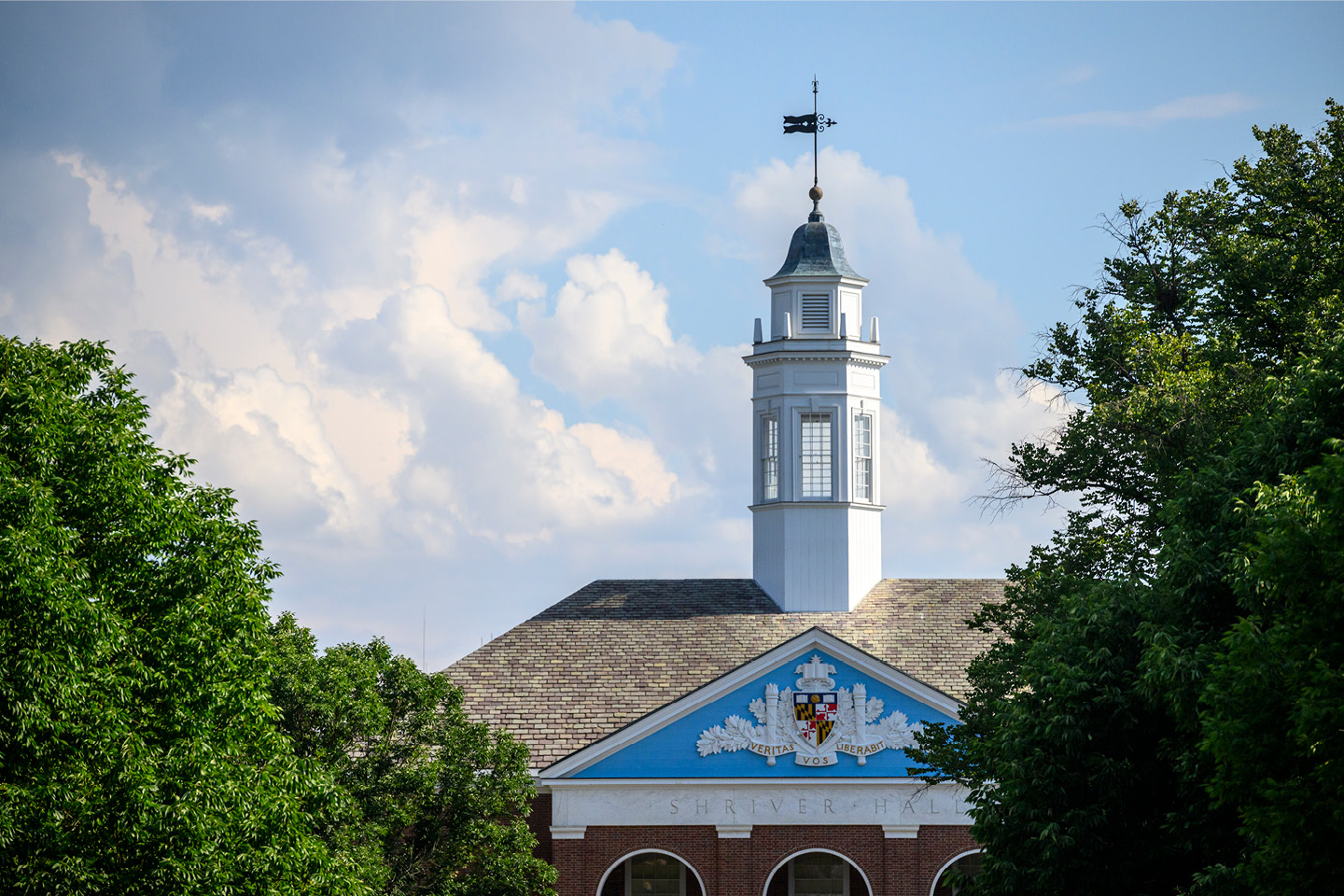 A picture of a building on the Johns Hopkins University campus.